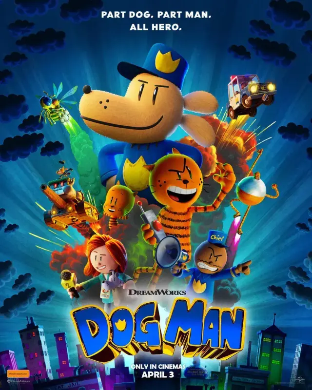 انیمیشن مرد سگی (Dog Man) پوستر