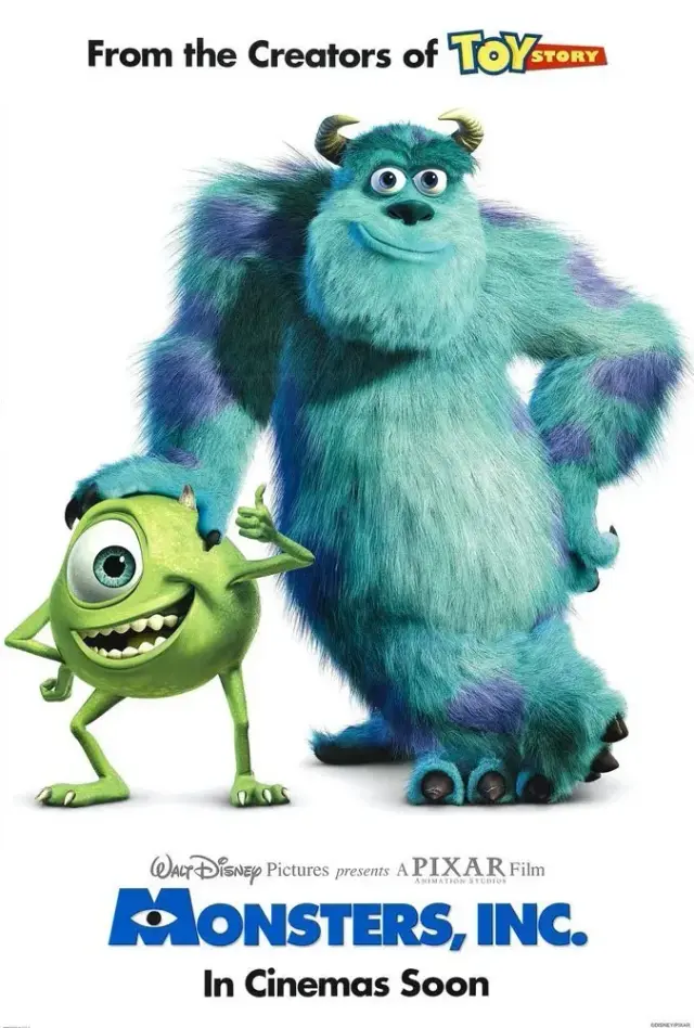 انیمیشن شرکت هیولاها (Monsters, Inc.) پوستر