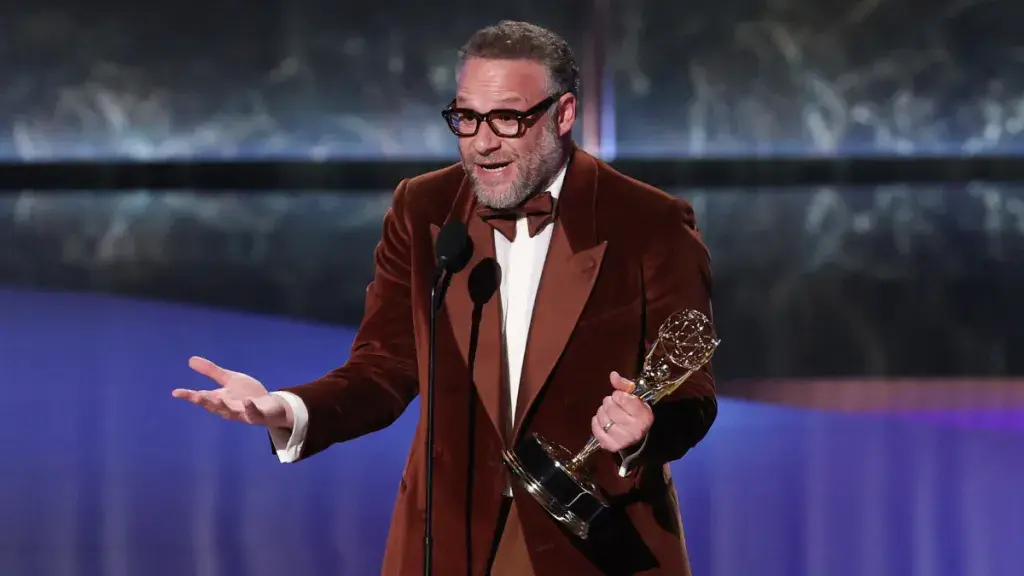 شوخی ست روگن و جیمی کیمل درباره مراسم امی