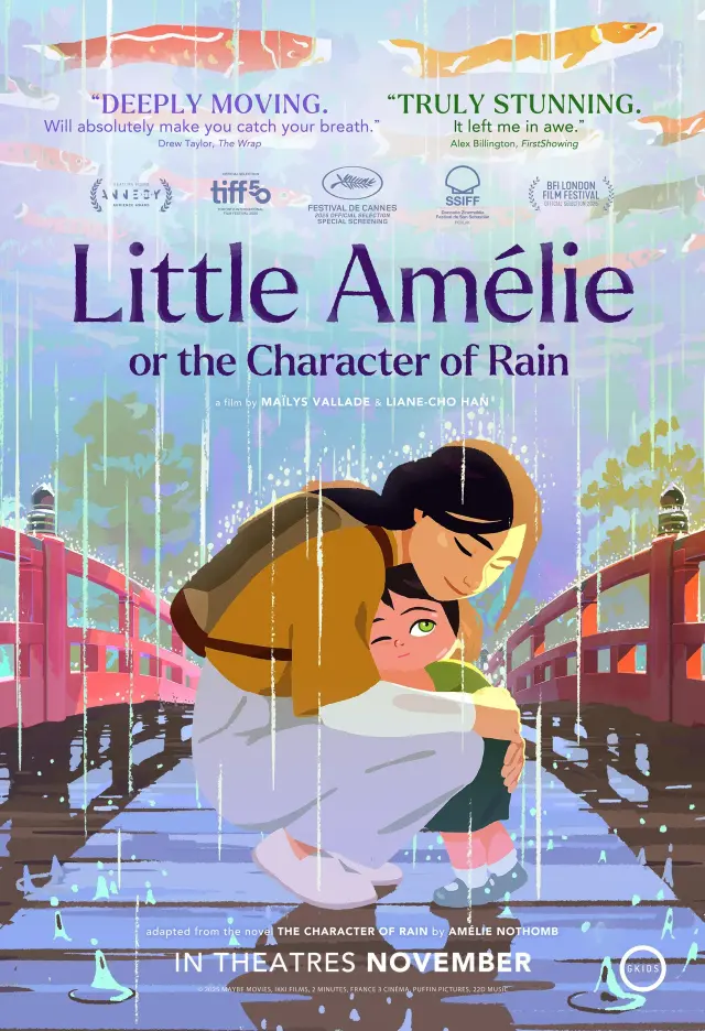 انیمیشن آملی کوچک یا شخصیت باران (Little Amélie or the Character of Rain) پوستر