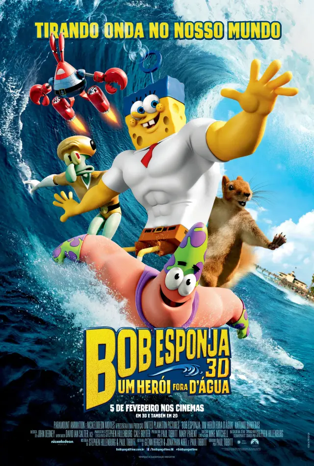 انیمیشن باب اسفنجی بیرون از آب (The SpongeBob Movie: Sponge Out of Water) پوستر