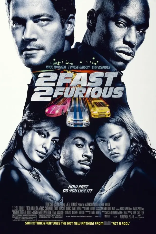 فیلم 2 سریع و 2 خشمگین (2 Fast 2 Furious) پوستر